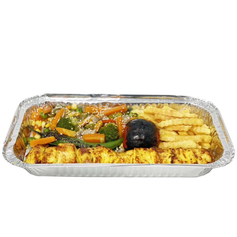 خوراک جوجه کباب با دورچین