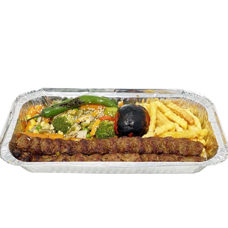 خوراک کباب کوبیده با دورچین