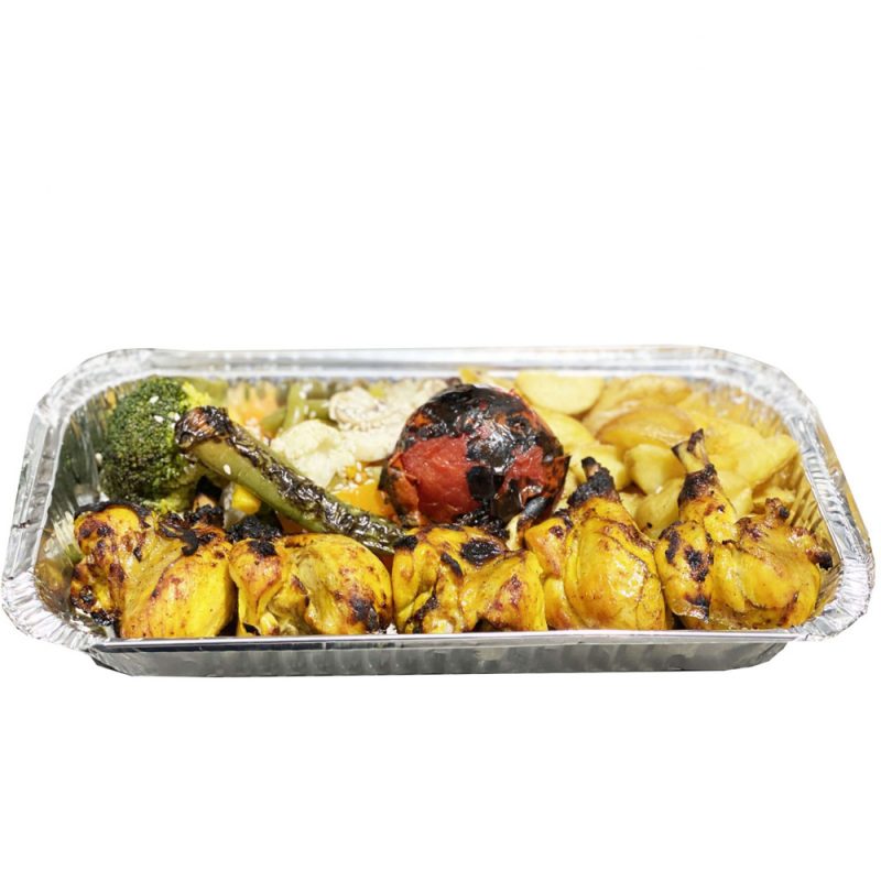خوراک جوجه با استخوان با دورچین
