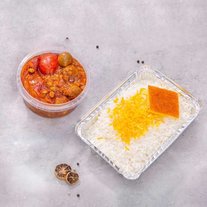 چلو خورشت قیمه بادمجان