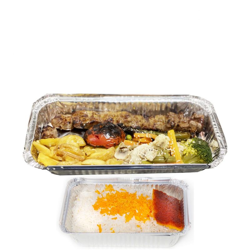 چلو کباب چنجه (با دورچین)
