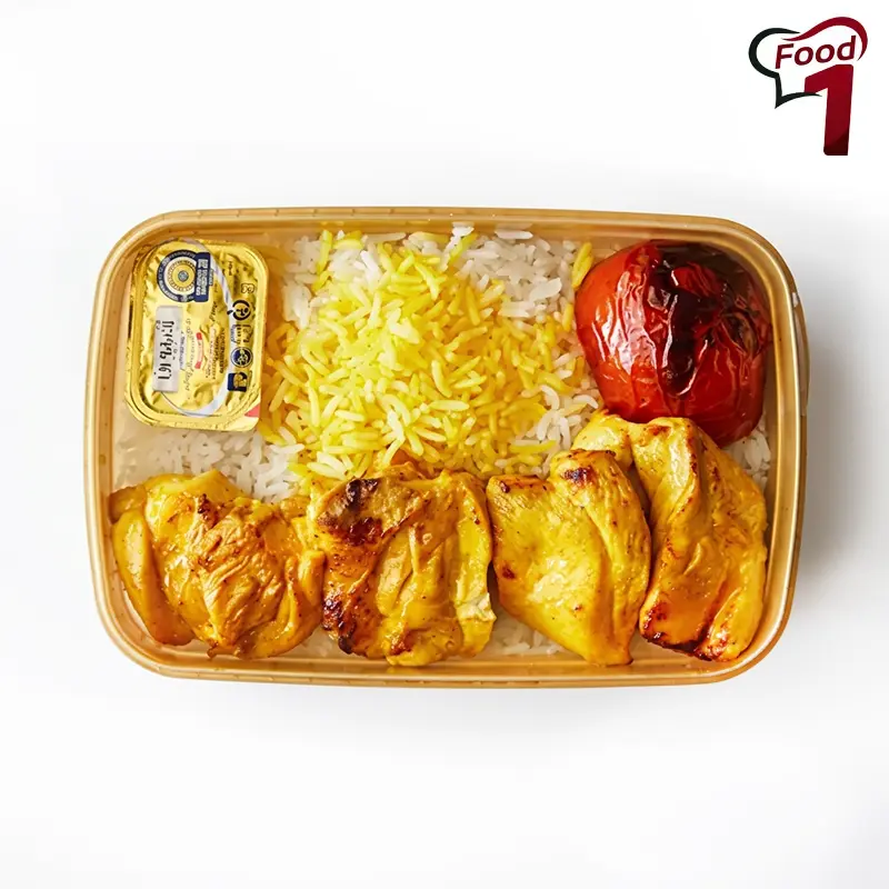 چلو جوجه با استخوان