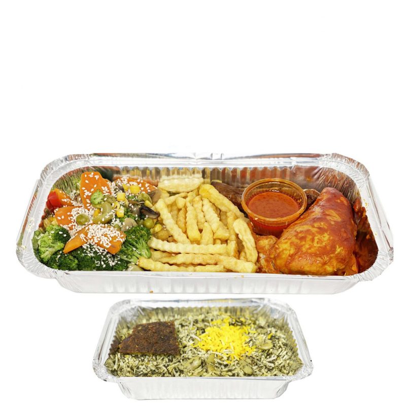 باقالی پلو با ران مرغ (با دورچین)