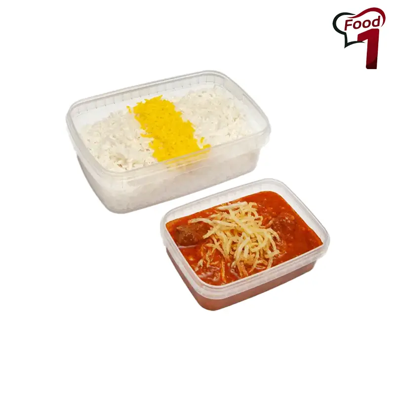 چلو خورشت قیمه (سیب‌زمینی / بادمجان)