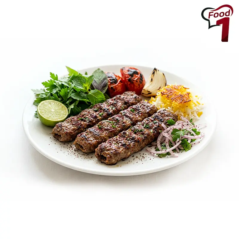 کباب لقمه با دورچین (۳ تیکه - ۲۰۰ گرم)